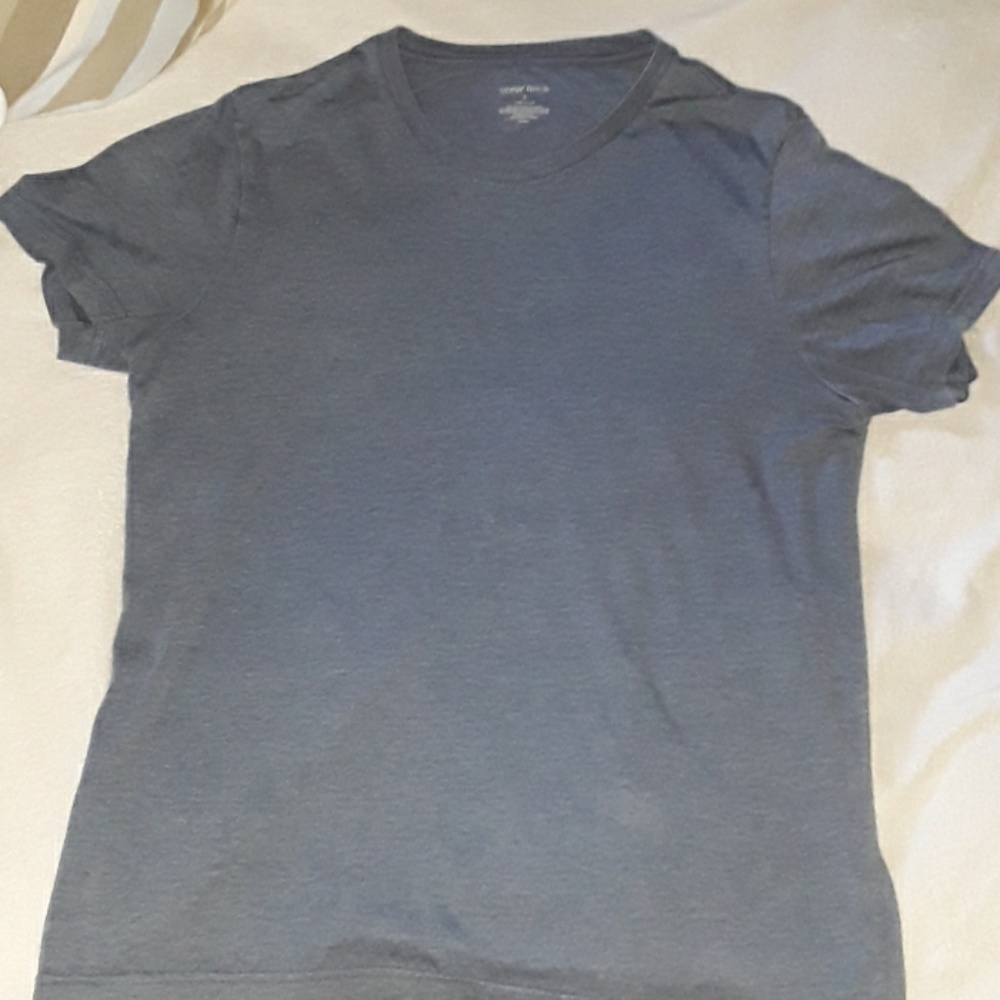 A Blue Crewneck T-shirt
